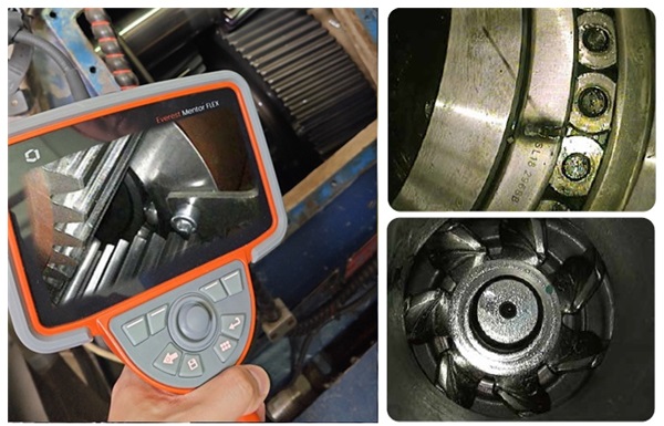 韋林工業(yè)內(nèi)窺鏡檢測風電齒輪箱